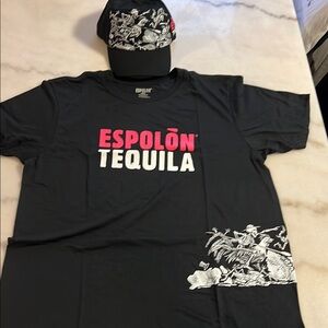 Espolòn Tequila Black T-Shirt and Cap Set